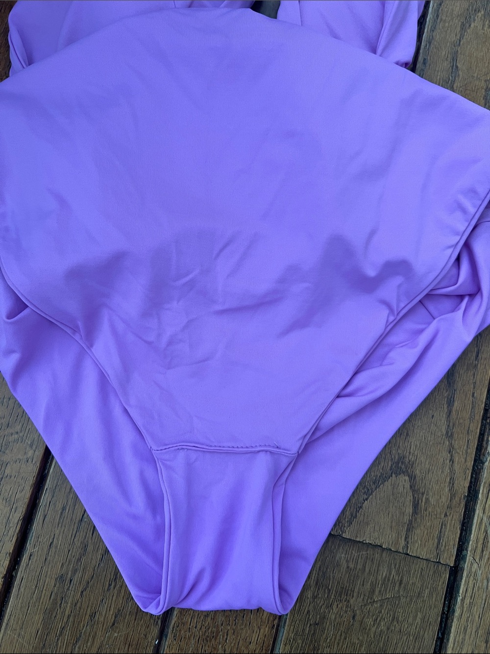BECCA Lilac Ruched One-Piece Swimsuit Lace Up Back Large NWOT BUNDLE DEAL - Picture 5 of 5